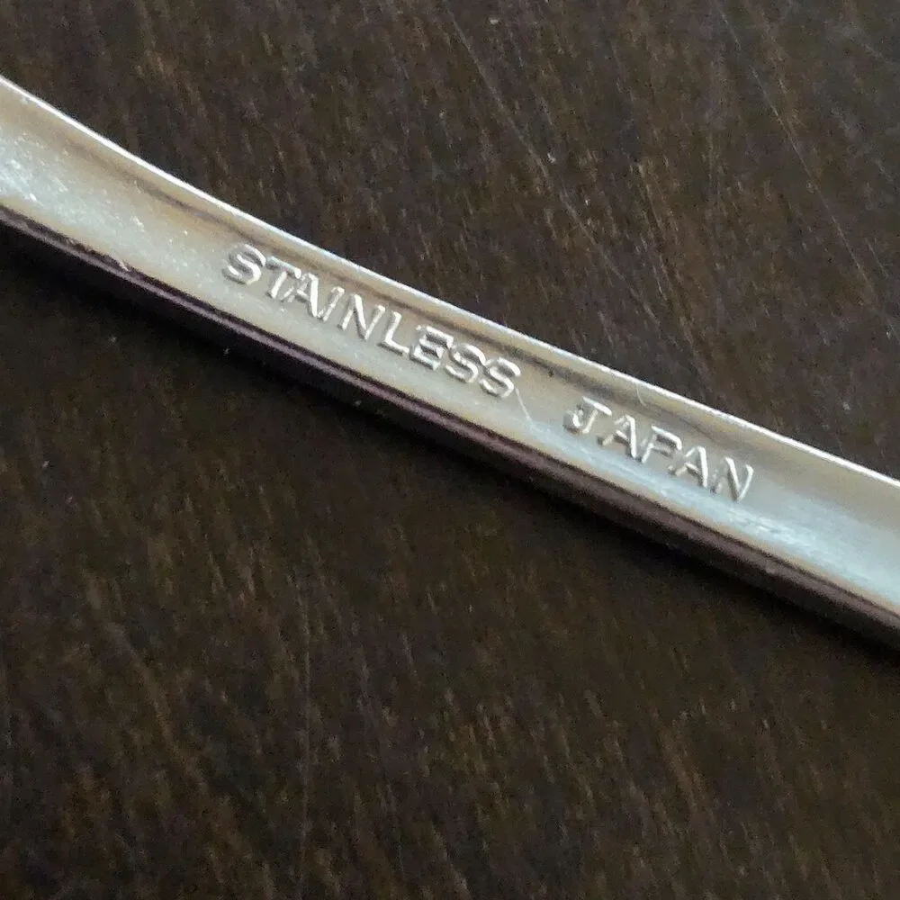 Vtg MCM Flatware Erica Stainless Japan 17 piece lot Forks‎ Spoons Knives Nordic